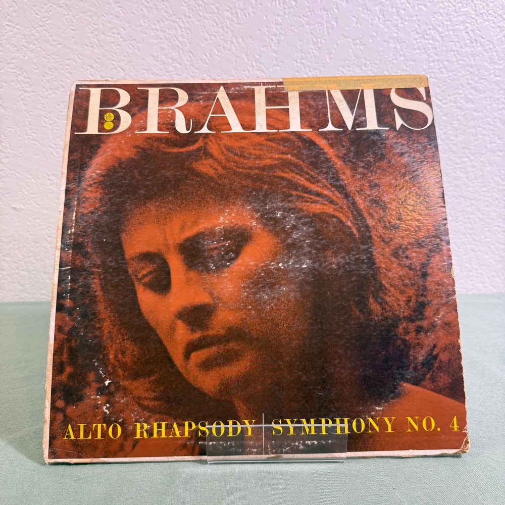 Brahms Alto Rhapsody Symphony No 4 Carl Bamberger Vinyl LP Crowell Collier RG137
